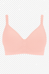 Blush Pink Comfort Bra – Front Closure, Non-Wired & Lightly Padded
