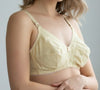 Butter Yellow Non-Wired Cotton Bra with Delicate Trim