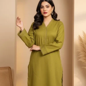 2 Piece Olive Green Kurta Olive Green Kurta Set